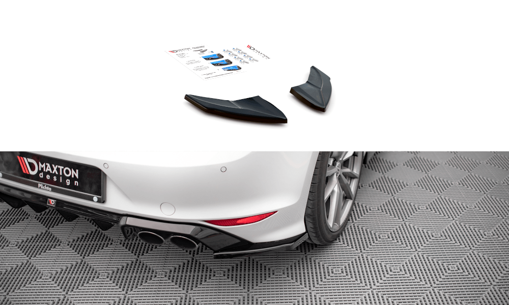 Maxton Design Rear Side Splitters V.4 VW Golf R Mk7