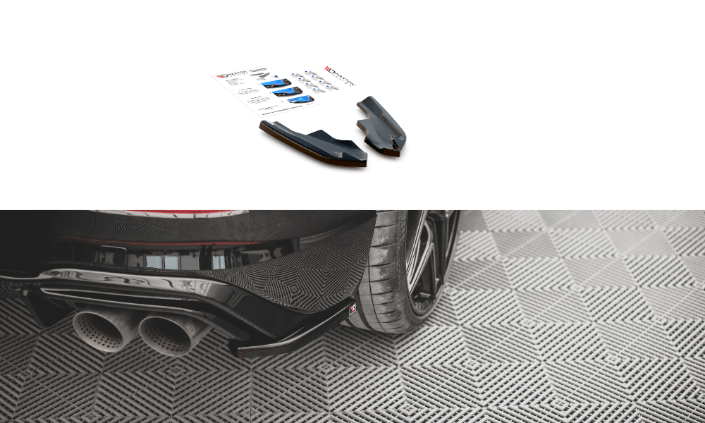 Maxton Design Rear Side Splitters V.4 For - VW Golf R Mk8