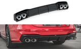 Maxton Design Rear Valance + Exhaust Ends Imitation Audi A7 C8 S-Line