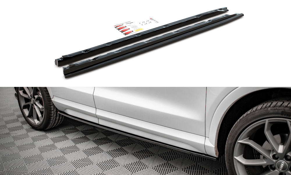 Maxton Design Side Skirts Diffusers Audi Q3 S-Line 8U Facelift
