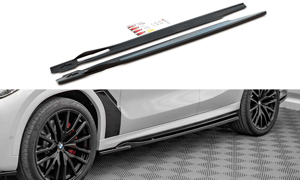 Maxton Design Side Skirts Diffusers BMW X6 M-Pack G06