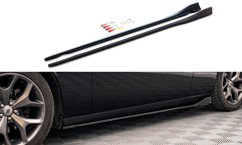 Maxton Design Side Skirts Diffusers Dodge Challenger RT MK3 Facelift