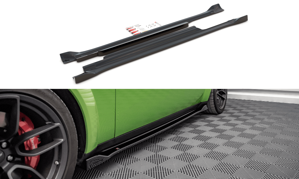 Maxton Design Side Skirts Diffusers Dodge Challenger SRT Hellcat Widebody MK3