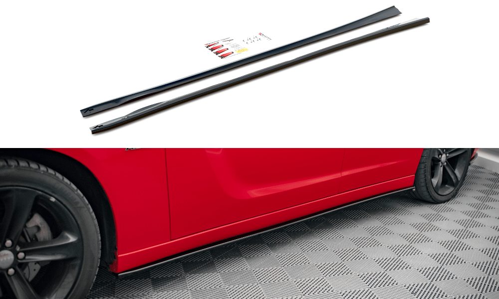 Maxton Design Side Skirts Diffusers Dodge Charger RT MK7 Facelift