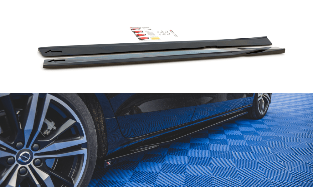 Maxton Design Side Skirts Diffusers V.1 Volvo S60 R-Design Mk3