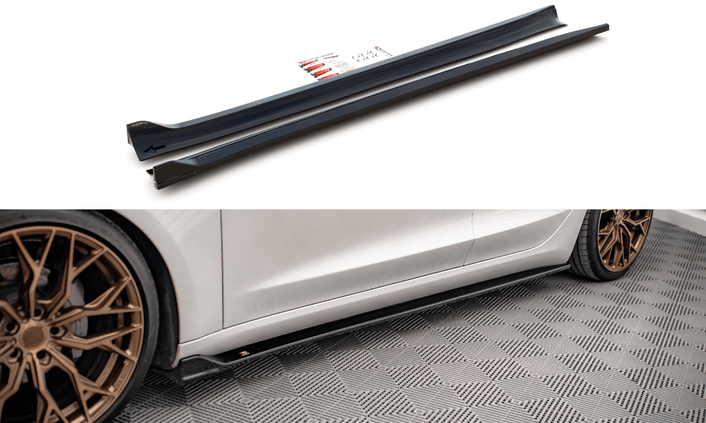 Maxton Design Side Skirts Diffusers V.2 Tesla Model 3