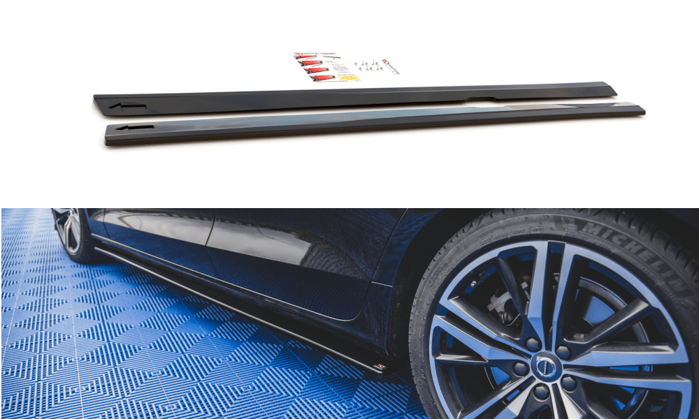 Maxton Design Side Skirts Diffusers V.2 Volvo S60 R-Design Mk3