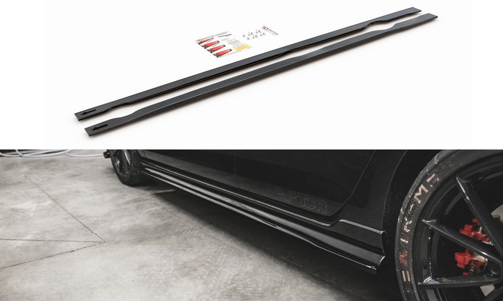 Maxton Design Side Skirts Diffusers VW Golf Mk7 GTI TCR