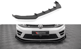 Maxton Design Street Pro Front Splitter V.1 + Flaps VW Golf R Mk7