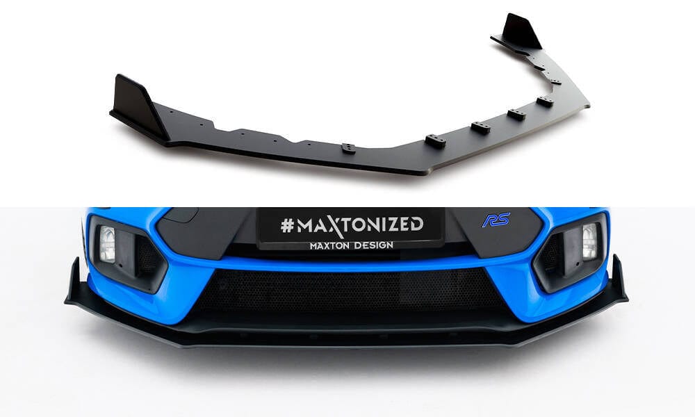 Maxton Design Racing Durability Front Splitter V.2 Ford Focus RS MK3