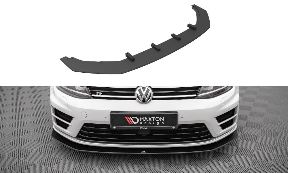 Maxton Design Street Pro Front Splitter V.2 VW Golf R Mk7