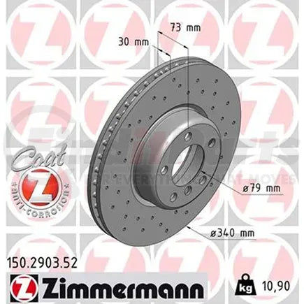 Drilled Front Brake Rotor Kit (340x30) - BMW F2X 228i / F3X 328i 428i & more