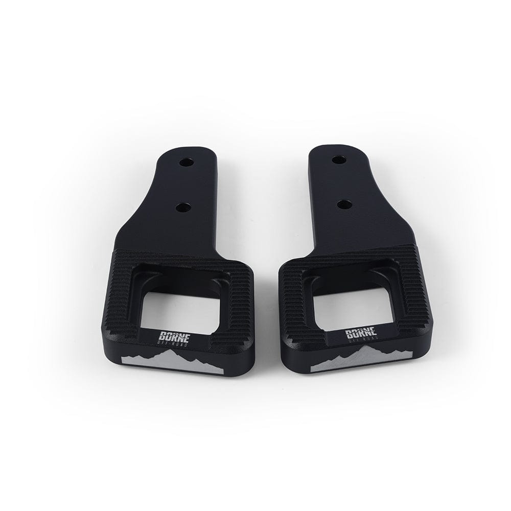 Mishimoto Borne Off-Road Billet Tow Hooks, fits Ford Raptor 2017+, Micro-Wrinkle Black