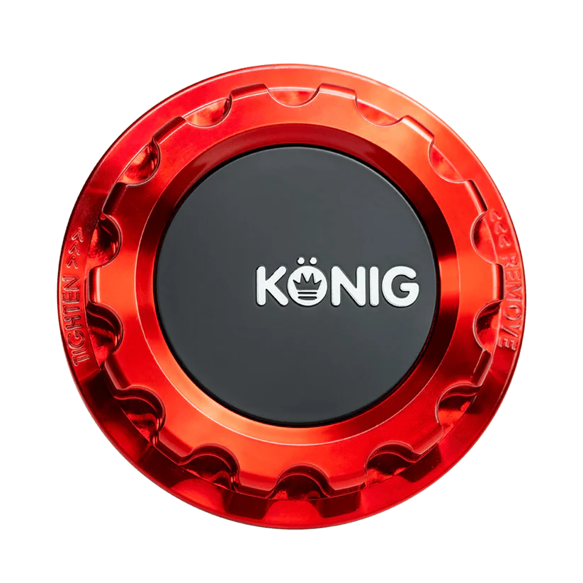 Konig Red Anodized Gear Center Cap