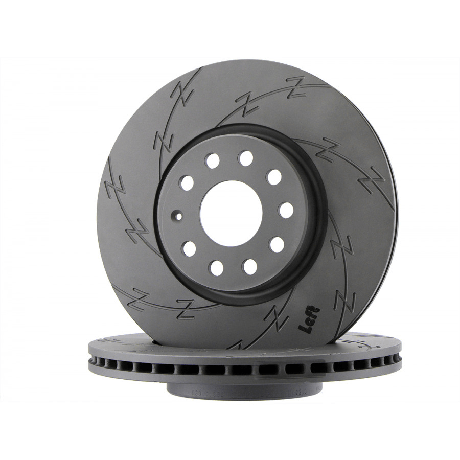 Front Brake Rotor Set Black Z Coated (312x25mm) - VW/Audi / Mk6 / Mk7 / Arteon / Beetle / Golf / A3 / TT & More