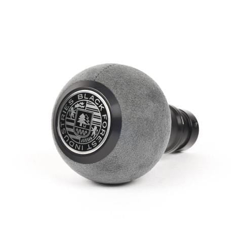 BFI GS2 Heavy Weight Shift Knob - Gray Alcantara - Black Anodized (981 / 991 Porsche Fitment)