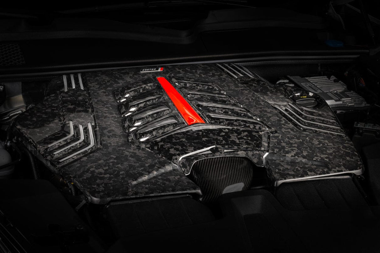 APR Engine Cover (Forged Carbon Fiber) - Audi/Porsche / 4M / 2.9T / 3.0T / 4.0T / Q7 / Q8 / SQ7 / SQ8 / RSQ8 / Cayenne