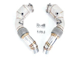 Racing Dynamics Catted Downpipes W/Heatshield - BMW / S63 / M5 / M6