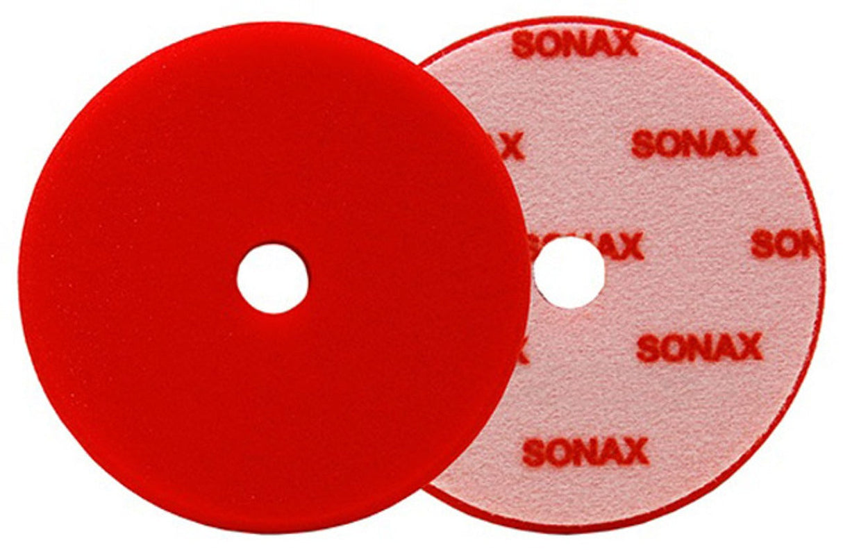 SONAX Red Hard Cutting/Polishing Pad (5.75 inches / 143 mm)