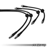 034Motorsport Stainless Steel Braided Brake Line Kit - BMW G87 M2