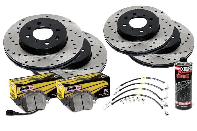 Stoptech Cross Drilled Rotor Kit with Pads | B7 Audi A4 (NLA)