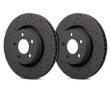 Hawk Talon 2006 Saab 42616 Aero w/ 314mm Discs Drilled and Slotted Front Brake Rotor Set