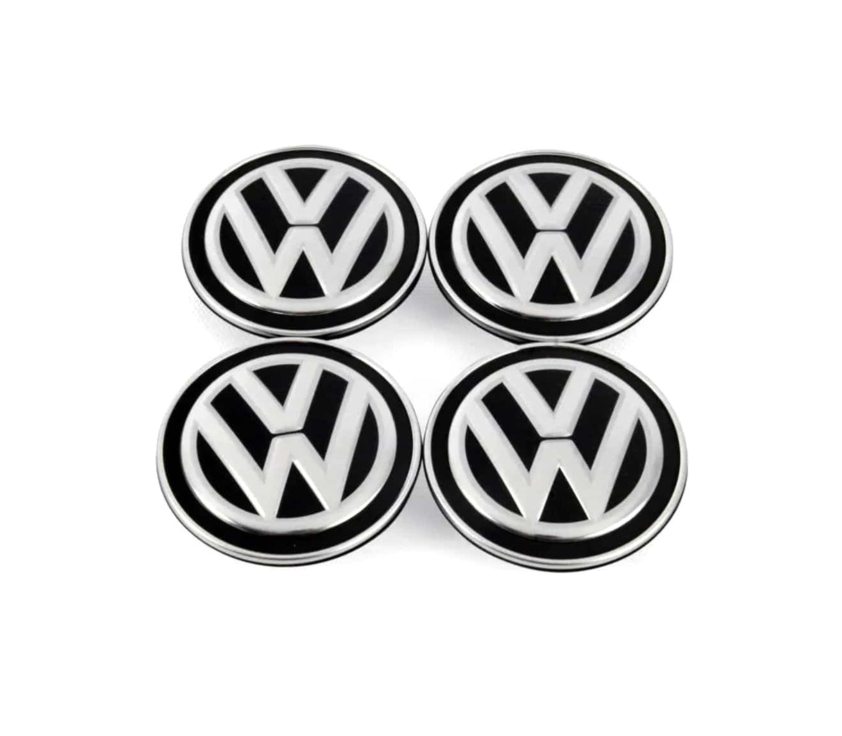 Dynamic Floating Center Caps "Old Logo" (66mm) - VW / Golf / GTI / R / & More