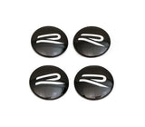 Dynamic Floating Center Caps "R Logo" (66mm) - VW / Golf / GTI / R / & More