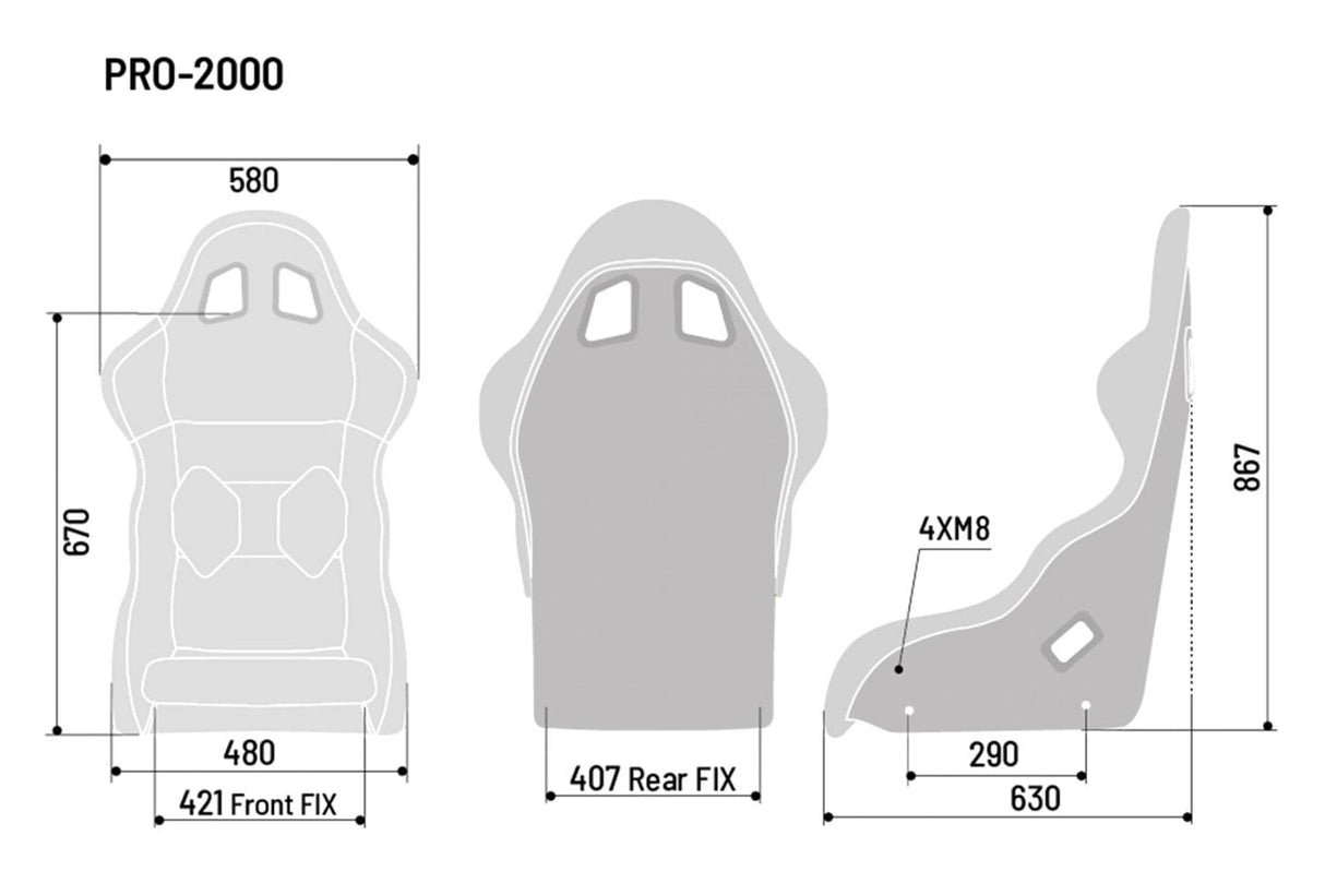Sparco PRO 2000 QRT Fiberglass Seat