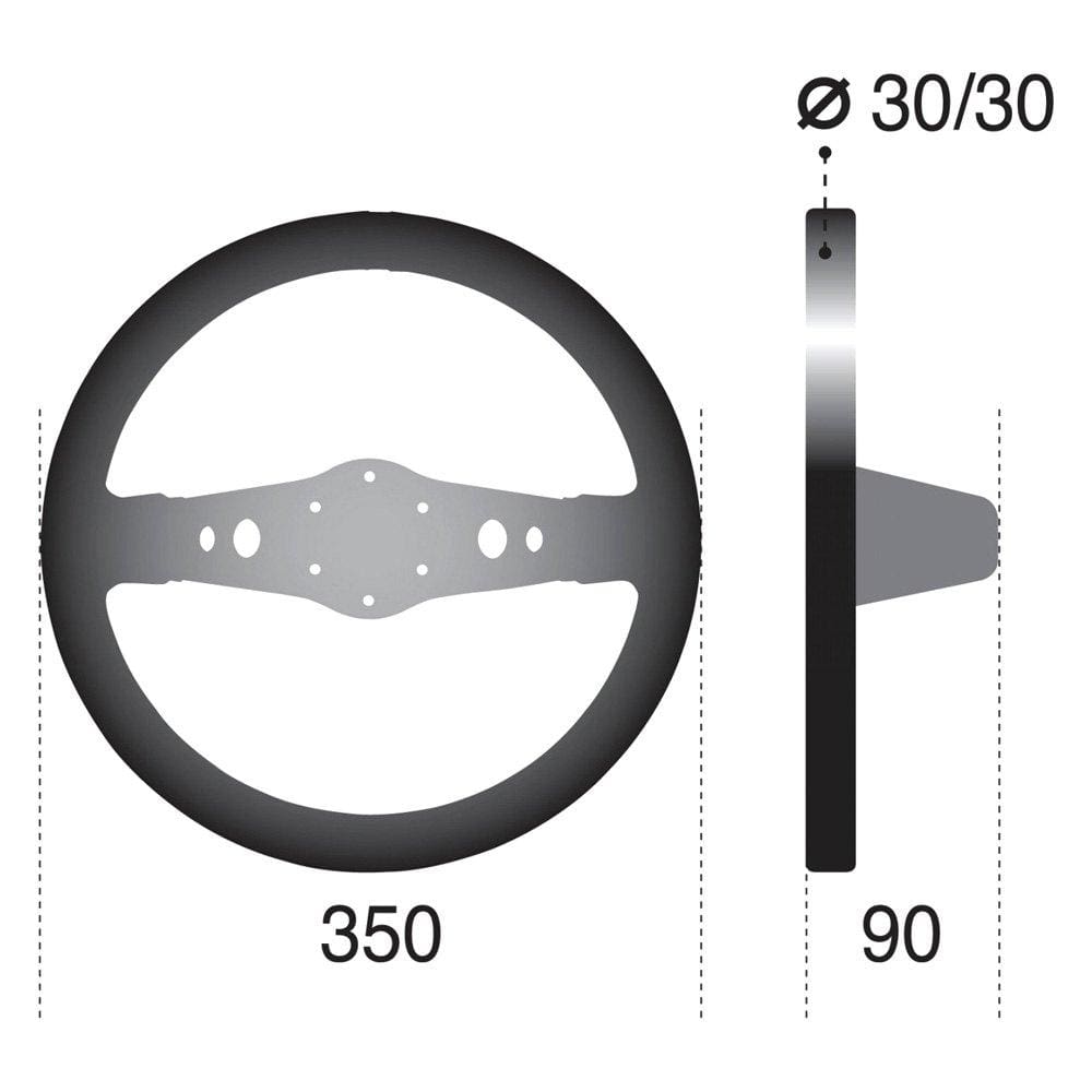 Sparco 215 Steering Wheel Suede Black