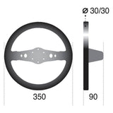 Sparco 215 Steering Wheel Suede Black
