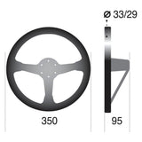Sparco 325 Steering Wheel Suede Black