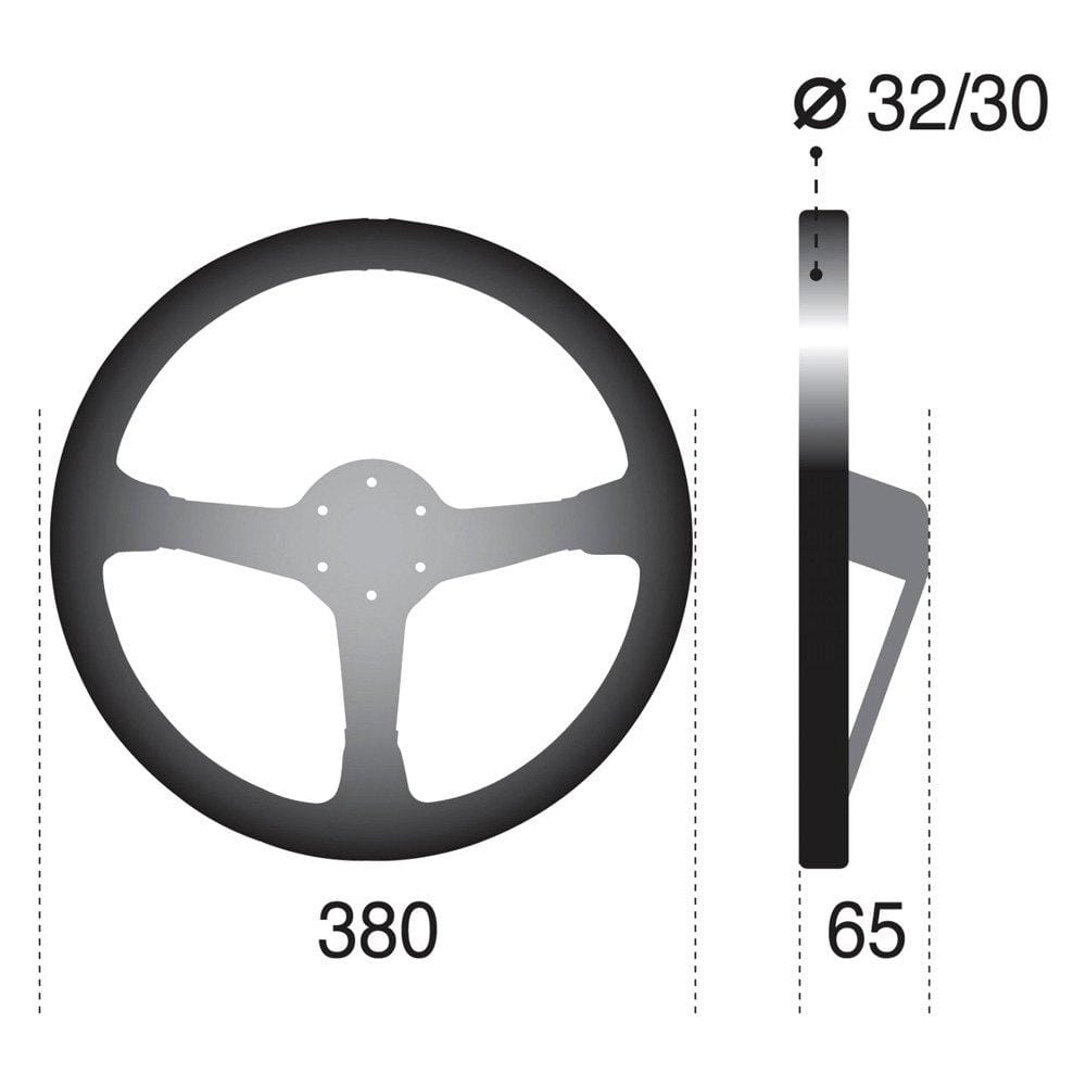 Sparco 368 Steering Wheel Suede Black