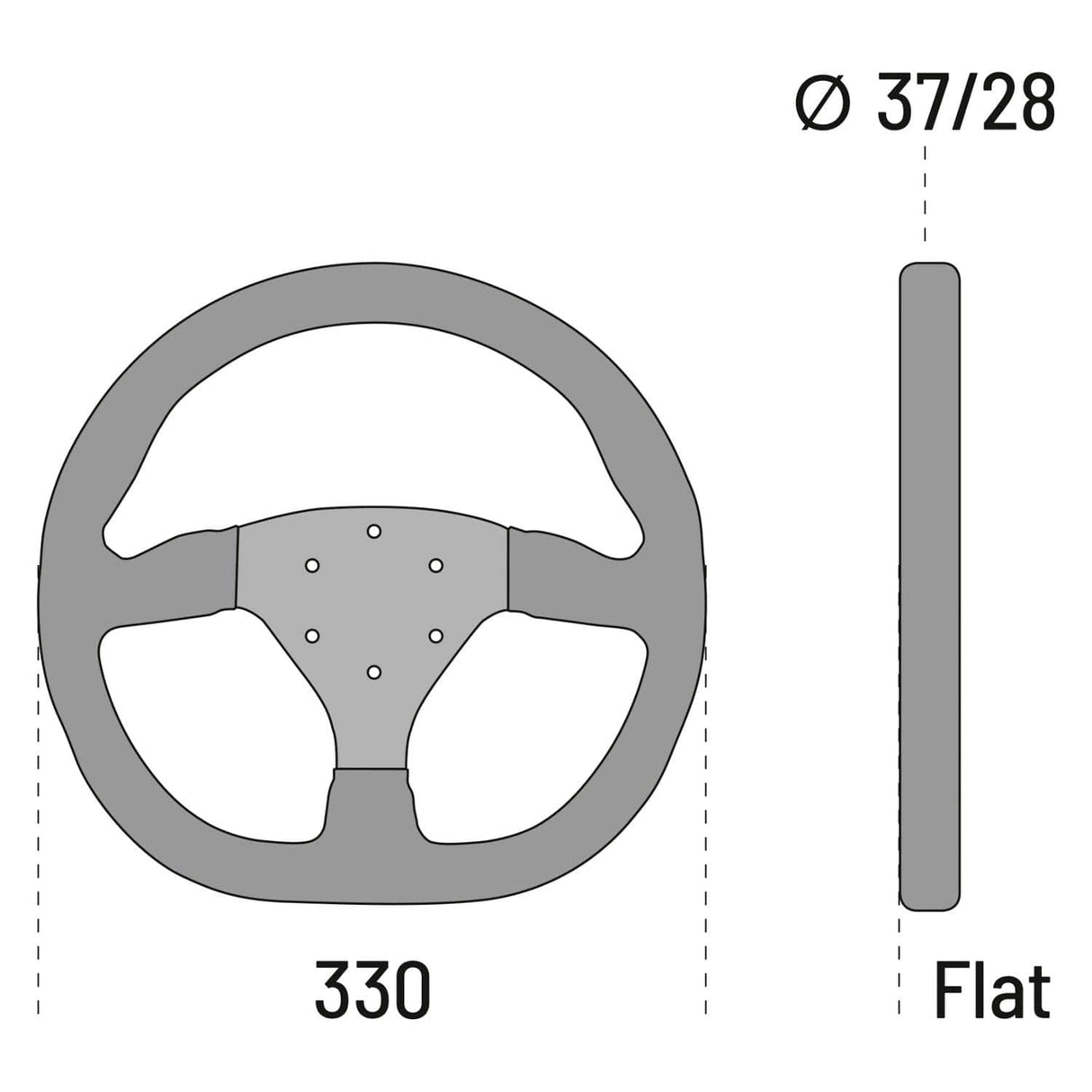 Sparco R383 Champion Steering Wheel