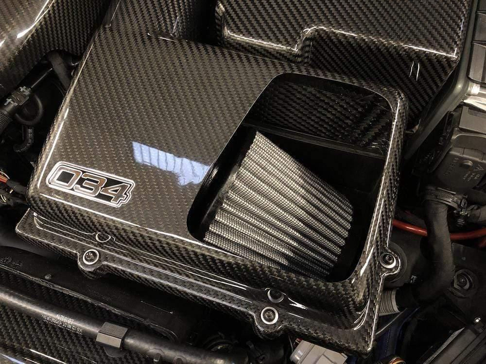 034 Motorsports X34 Carbon Fiber MQB Open-Top Cold Air Intake System