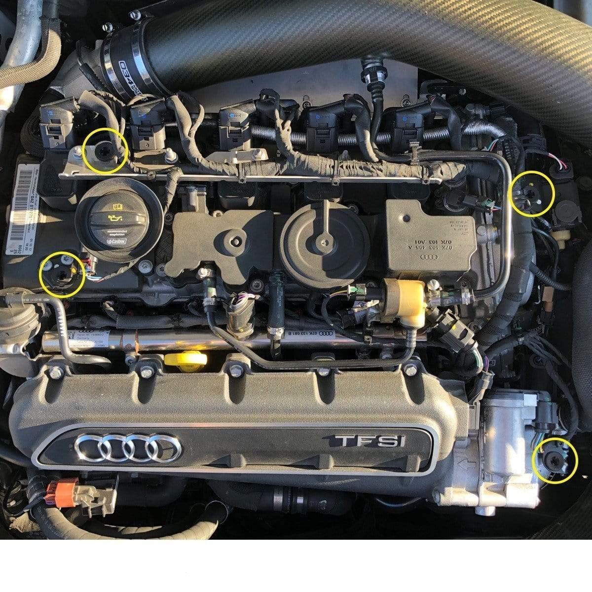 034Motorsport Density Line Engine Cover Grommets | Audi 8V.5 RS3 and 8S TTRS
