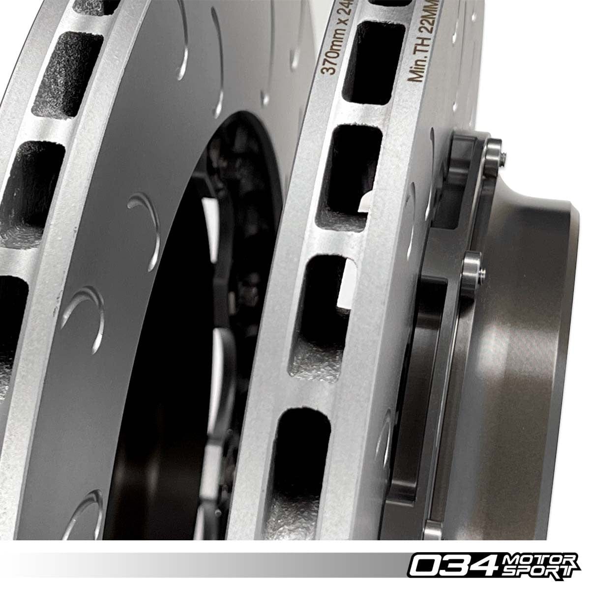 2-Piece Floating Rear Brake Rotor Upgrade Kit for F8X M2/M3/M4