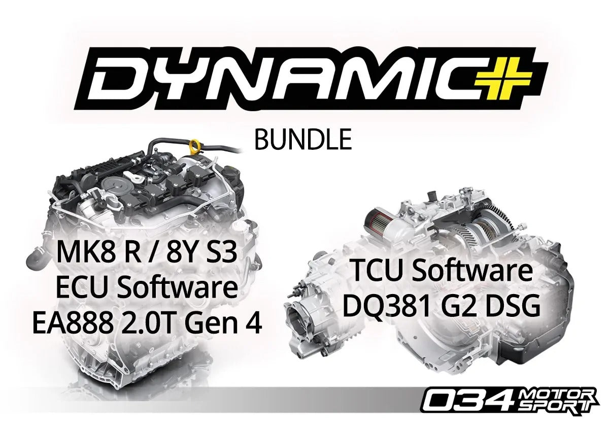 034Motorsport Dynamic+ EA888.4 2.0T ECU & DQ381 G2 TCU Tuning Bundle - VW/Audi / MK8 R / 8Y S3