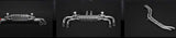 Porsche Cayenne Turbo 2019+ (536) Valved Catback Exhaust System, MidSilencer Delete, Carbon Tips, with E2P