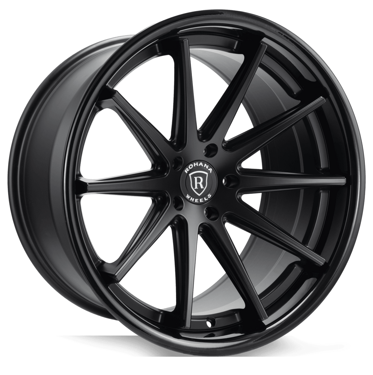 Rohana RFC10 20" 5x115 Matte Black/Gloss Black Lip