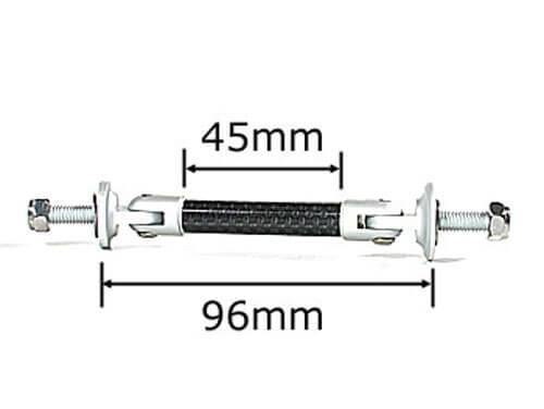 Racing Dynamics Front Splitter Support Hardware - Carbon Fiber