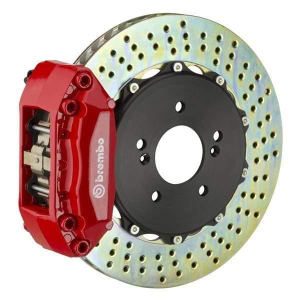Brembo GT Systems 328x28 2-Piece 4-Piston Red Drilled Front