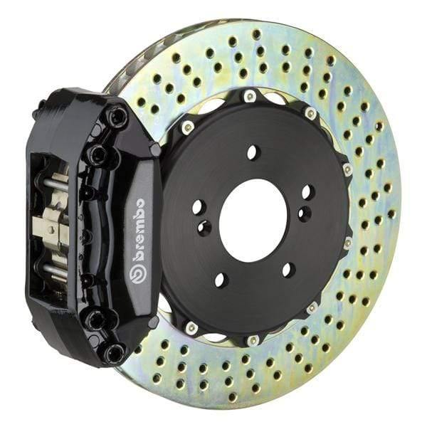Brembo GT Systems 328x28 2-Piece 4-Piston Black Drilled Front