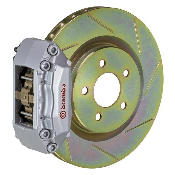 Brembo GT Systems 330x28 1-Piece 4-Piston Silver Slotted Front