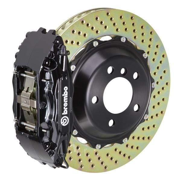 Brembo GT Systems 332x32 2-Piece 4-Piston Black Drilled Front