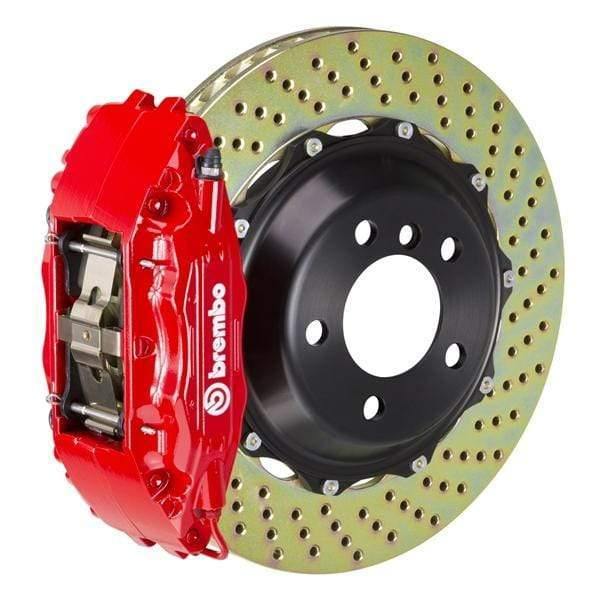 Brembo GT Systems 355x32 2-Piece 4-Piston Red Drilled Front