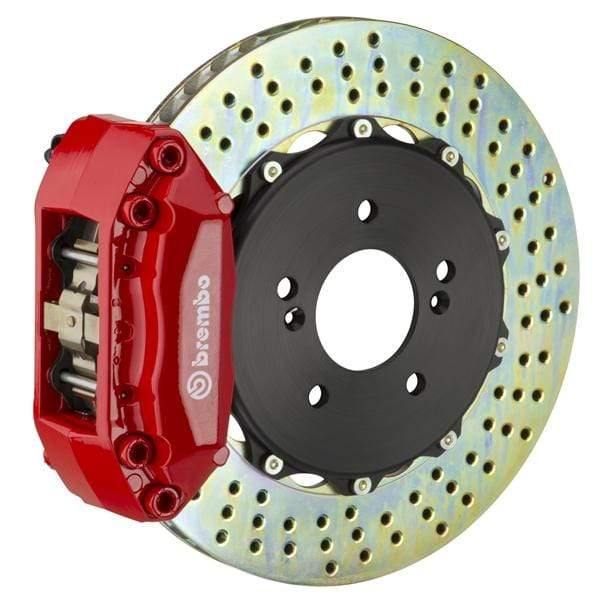 Brembo GT Systems 320x28 2-Piece 4-Piston Red Drilled Front
