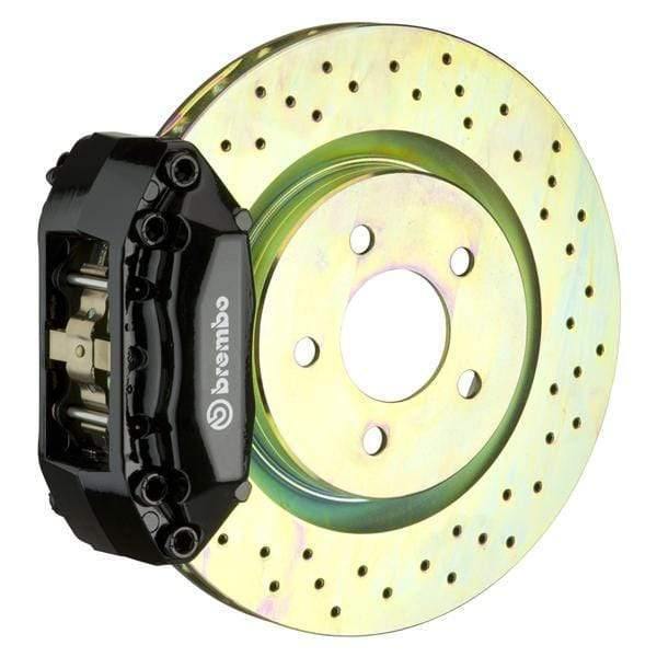 Brembo GT Systems 320x28 1-Piece 4-Piston Black Drilled Front