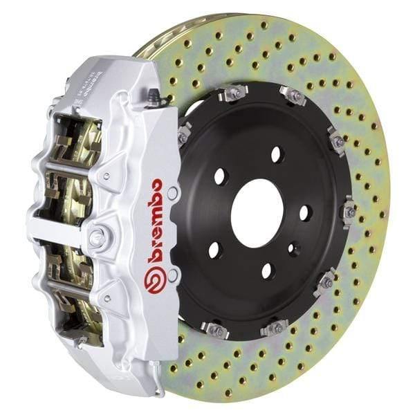Brembo GT Systems 380x34 2-Piece 8-Piston Silver Drilled Front