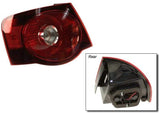 Outer Tail Light Assembly OE (Left) | Late Mk5 Jetta | Dark Cherry